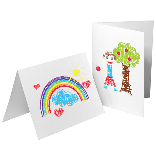 Custom Folded Note Cards with Your Full-Color Artwork